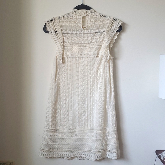 Free People Victor Victorian Lace Mini Dress - Picture 5 of 6
